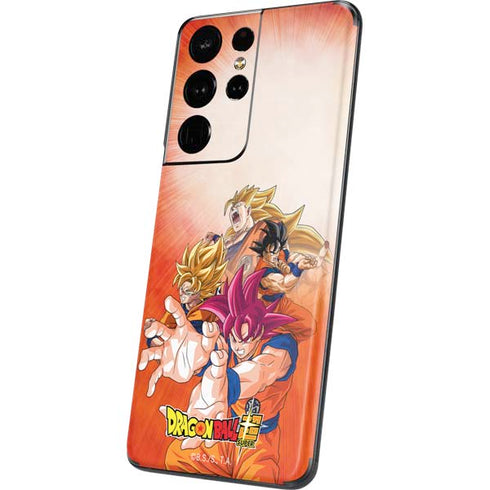 Dragon Ball Super Goku Evolution Galaxy S21 Ultra 5G Skin